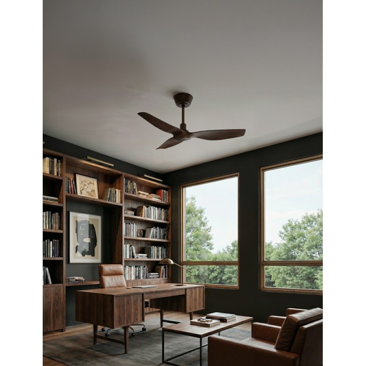 Ventilador IVY NEO S marrón óxido sin luz – Sulion