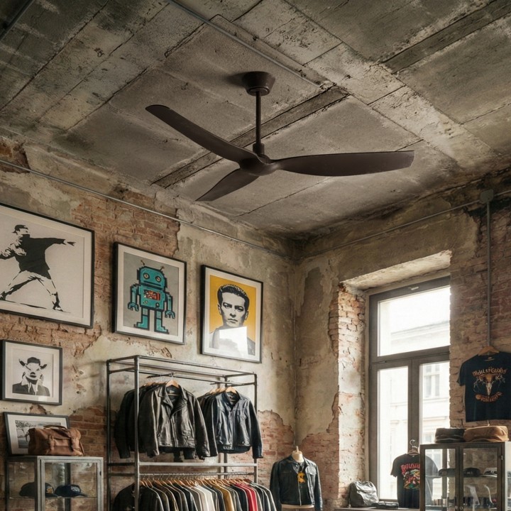 Ventilador IVY NEO L marrón óxido sin luz – Sulion
