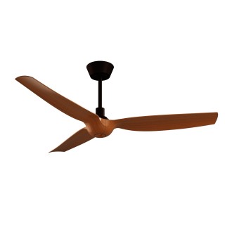 Ventilador IVY NEO L marrón óxido palas madera con luz focal – Sulion
