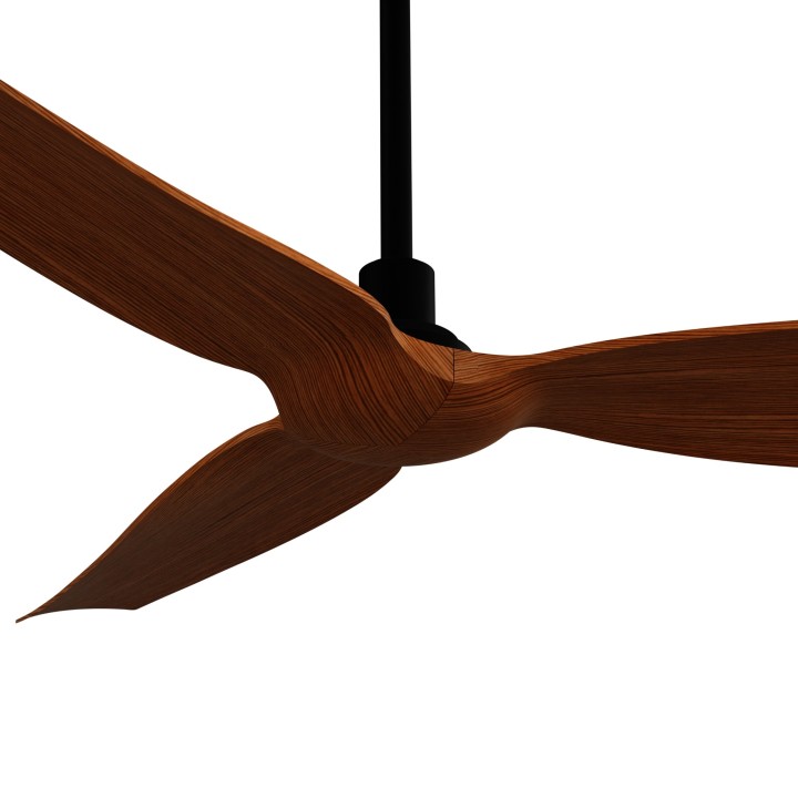 Ventilador IVY NEO L negro palas madera sin luz – Sulion