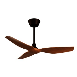 Ventilador IVY NEO S marrón óxido palas madera sin luz – Sulion