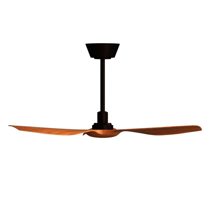 Ventilador IVY NEO S marrón óxido palas madera sin luz – Sulion