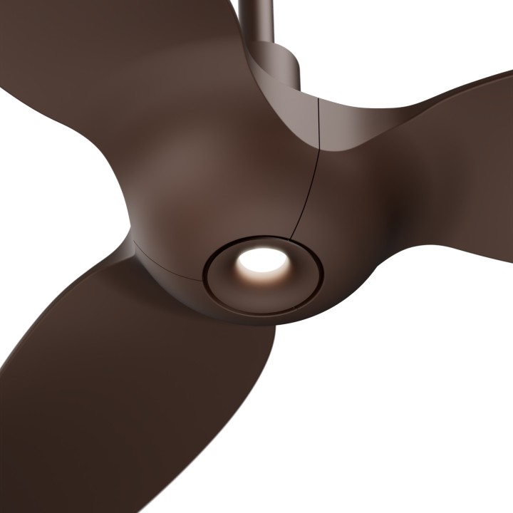 Ventilador IVY NEO S marrón óxido con luz focal – Sulion