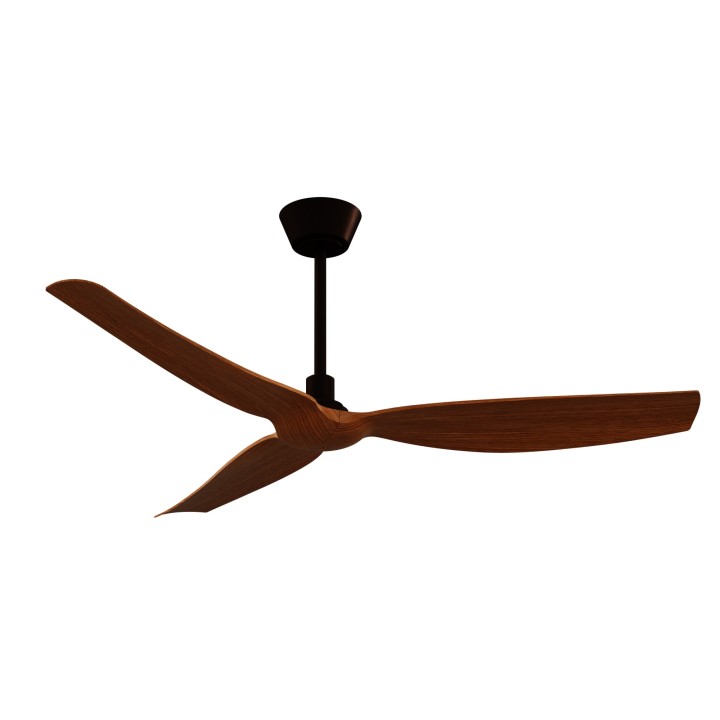 Ventilador IVY NEO L marrón óxido palas madera sin luz – Sulion