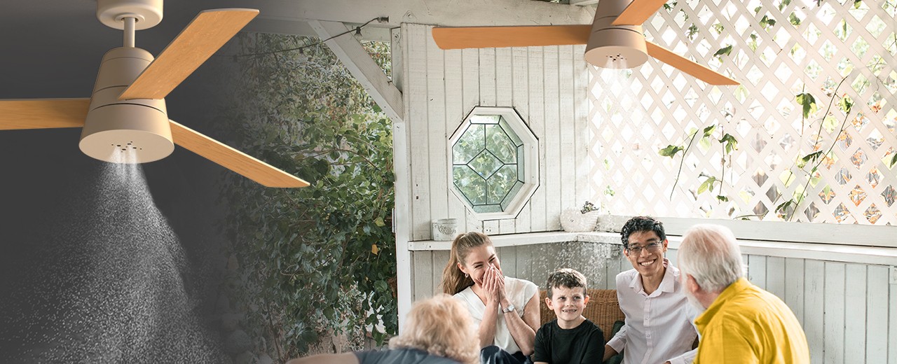 MIST, el primer ventilador para exterior con depósito de agua y nebulizador incorporado