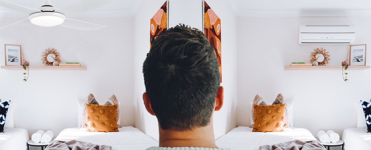 El aire acondicionado consume 37 veces más luz que un ventilador de techo.