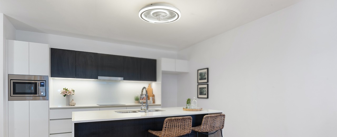 ¡VENTILADOR DE TECHO HASTA EN LA COCINA!